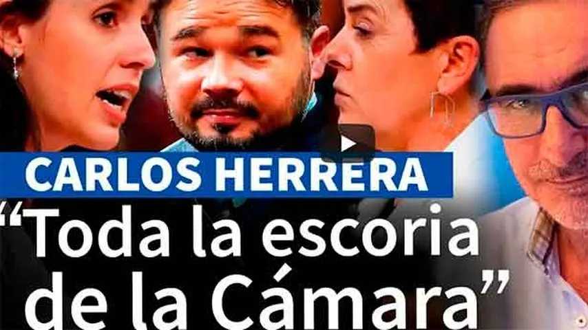 Carlos Herrera, muy crítico con el pacto  de Sánchez con Bildu y ERC. (Imagen: Cadena COPE)