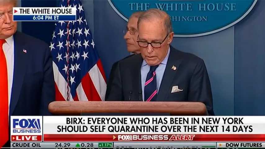 Larry Kudlow,  el principal asesor económico del presidente Donald Trump. (Foto: Fox Business)