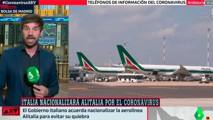 El gobierno de Giuseppe Conte plantea el control de Alitalia. (Foto: La Sexta)